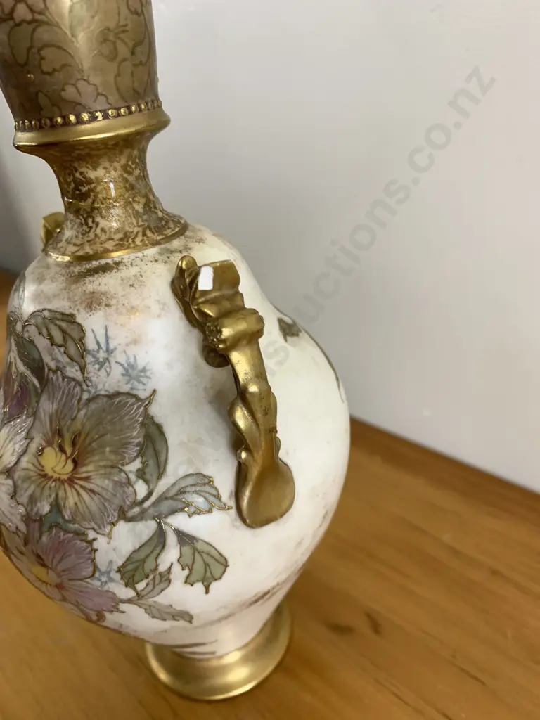 Doulton Burslem Double Handled Vase (5311) Small Chip & Repair Image 1++