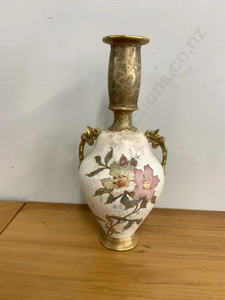 Doulton Burslem Double Handled Vase (5311) Small Chip & Repair Image 1++