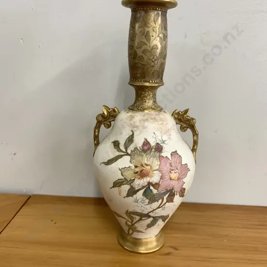 Doulton Burslem Double Handled Vase (5311) Small Chip & Repair