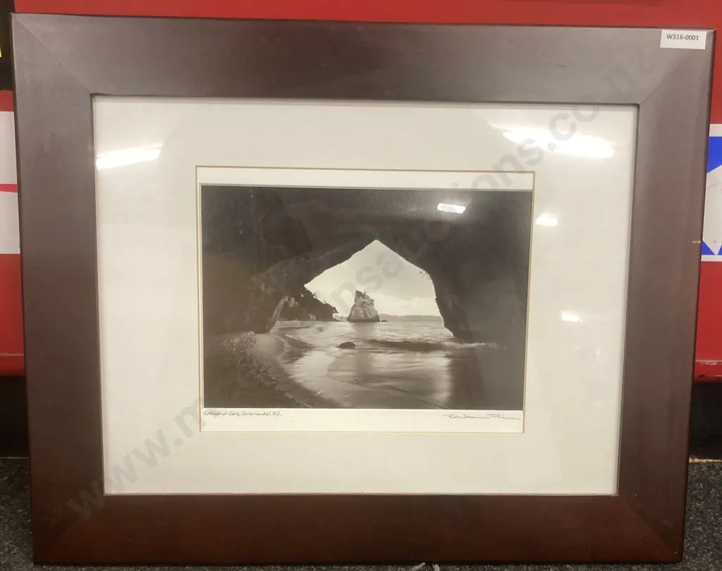 Stunning Framed Photographic Print by Reuben Price, Cathedral Cove, Coromandel, N.Z. 40 x 50cm Image 1++