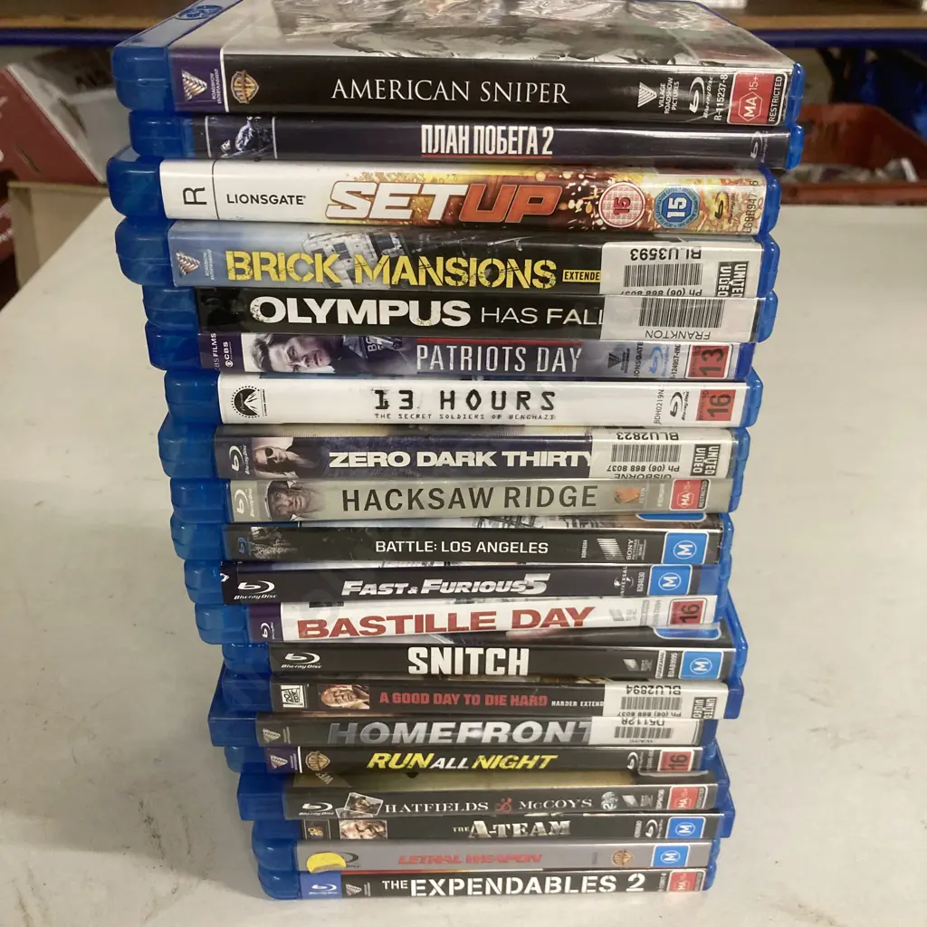 Blu-rays  x 20, Patriots Day, Switch, Hacksaw Ridge, Brick Mansions Etc Image 1++