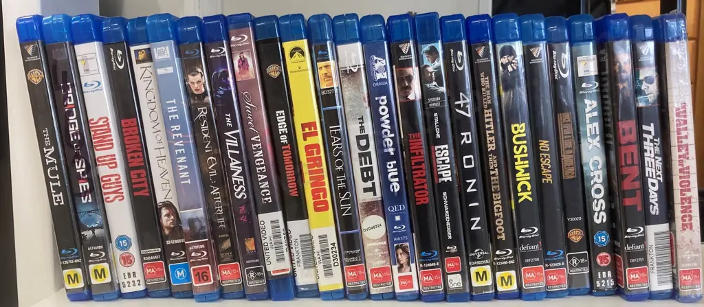 Blu-rays  x 25, 47 Ronin, Hitler & Bigfoot, Escape, Broken City, Bushwick, The Mule, Stand-Up Guys Etc Image 1++