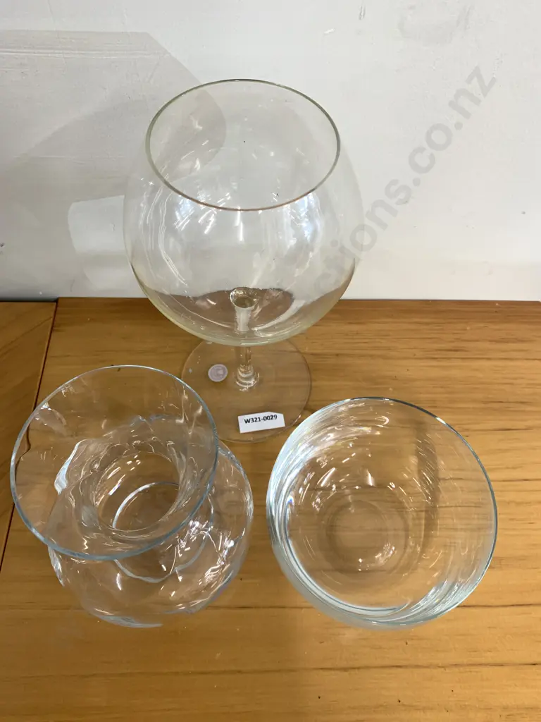 Krosno Vase, Bohemia Bowl, Romania Crystal Stemmed Glass Image 1++