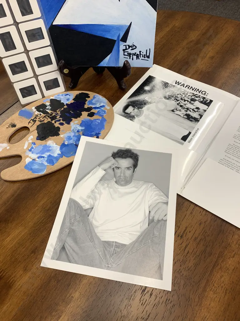 Magician David Copperfield Memorabilia, Artists Palette, Canvas Artwork, Photos, Slides Etc Image 1++