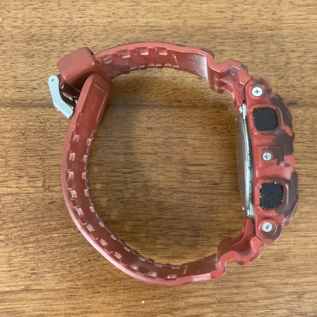 Casio G-Shock 3427 Digital Mens Camouflage Series Red Watch GD-120CM Image 1++