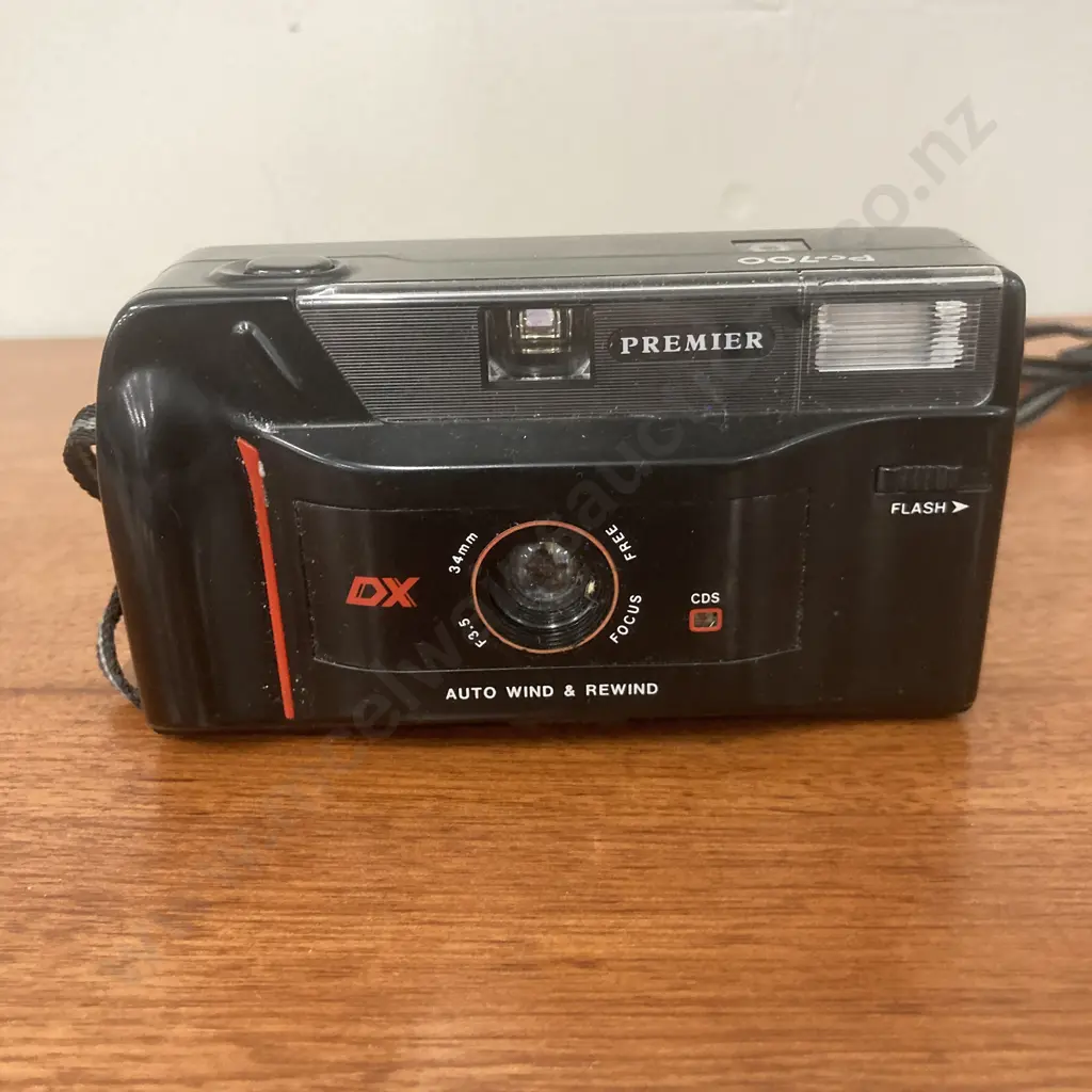 Rare Red Kodak S-Series S100 EF - 1987 35mm Point And Shoot Film Camera Made In Hong Kong & A Premier PC-700 Camera Image 1++