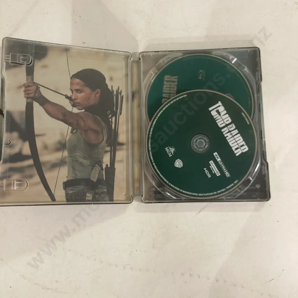 4K UltraHD & Blu-Ray Steelbooks x 3, Captain America, Aquaman & Tomb Raider Image 1++