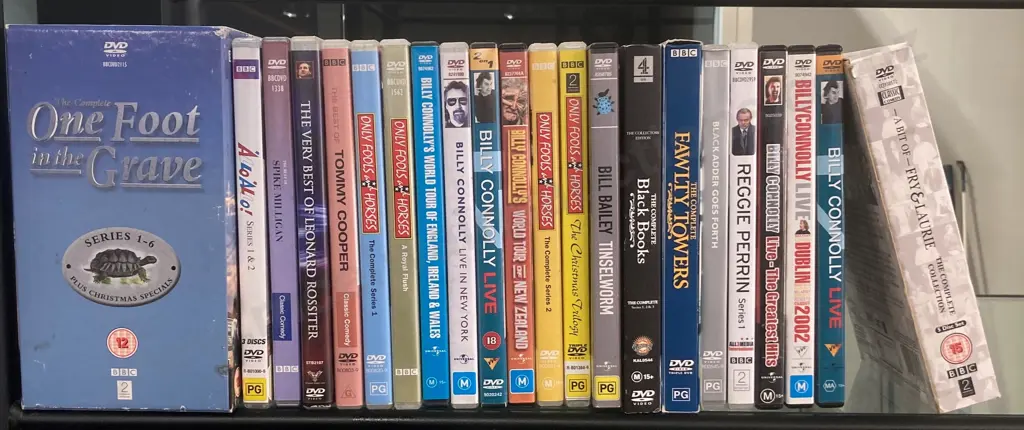 Lot of  22 DVDs, Billy Connolly, Black Books, One Foot In The Grave, Fry & Laurie, Allo Allo, Fawlty Towers Etc Image 1++