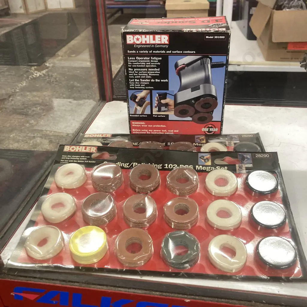 Bohler 3-D Sander, Model MD 3D1000 With 2 x Sanding / Polishing 102 Pcs Mega Sets Image 1++