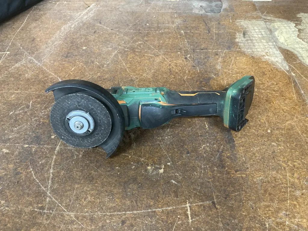 AEG 18V Fusion Paddle Switch Grinder Painted Green Image 1++