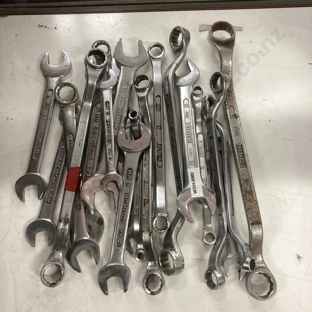 Lot of 21 Sidchrome Spanners - Metric Image 1++