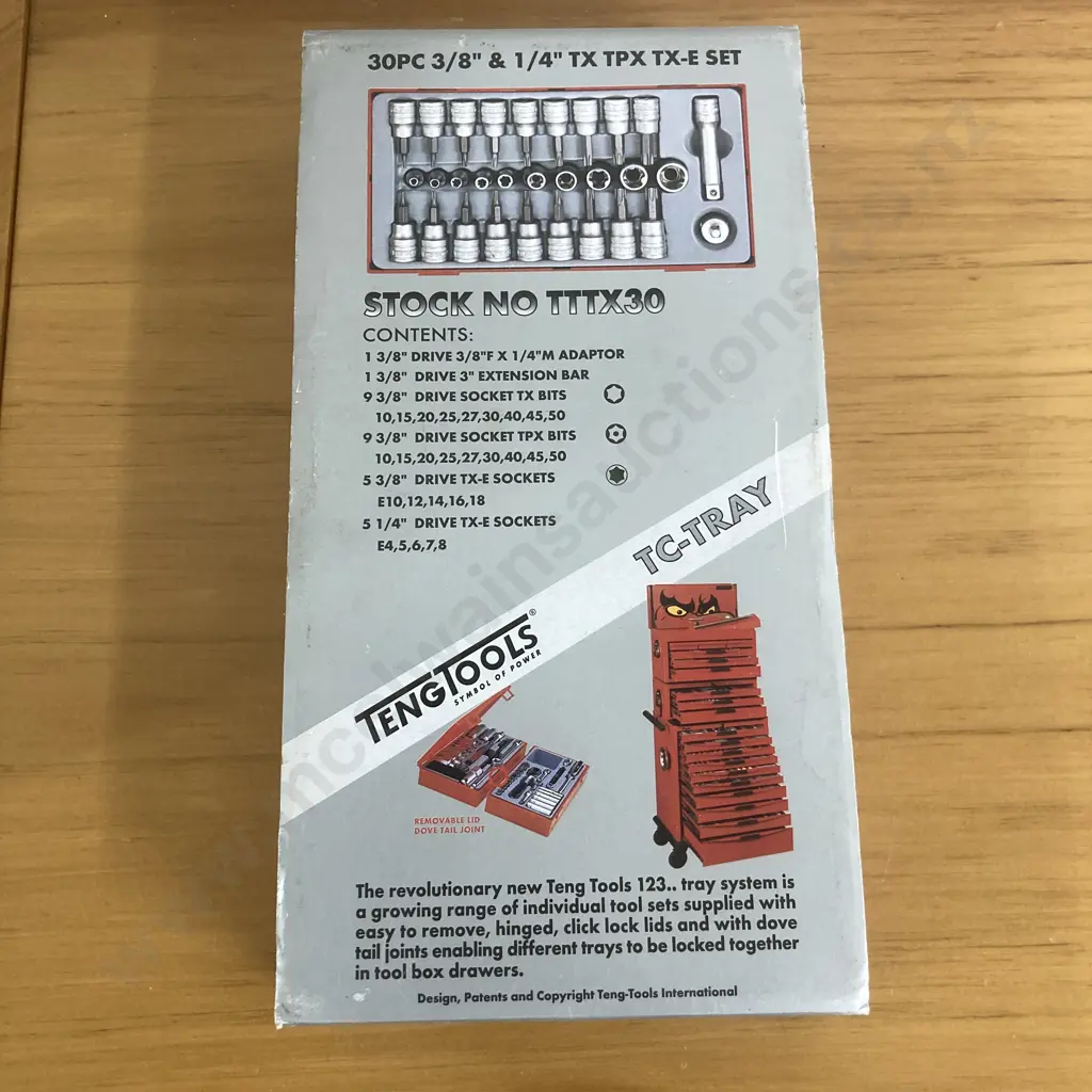 Teng Tools 30 Piece 1/4 and 3/8 Inch Drive TX TPX TX-E Set TTTX30 Image 1++