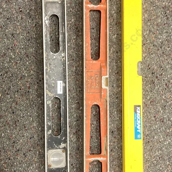Builders Levels x 3, Great Neck (USA), Rabone No1146, Kingcraft