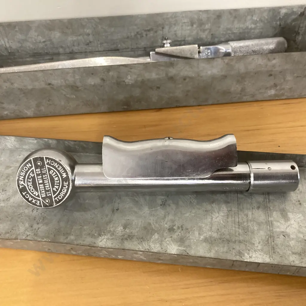 Warren & Brown Dual Signal Tension Wrench, 1959, 1967 Manuals, Reasor (USA) Model-E Exact Tension Torque Wrench Etc Image 1++