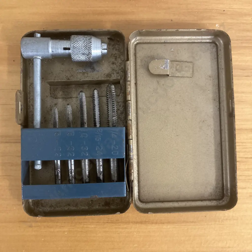 Triangle England Tap & Die Set, P&N Stub Drill Set, SPC Tap & Tap Wrench Set Image 1++