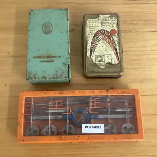 Triangle England Tap & Die Set, P&N Stub Drill Set, SPC Tap & Tap Wrench Set