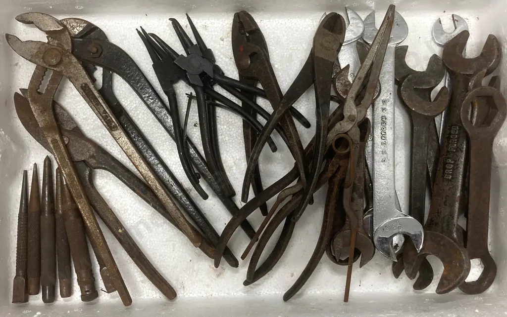Box Lot Vintage Tools, Reform Spanners, Gordon & Sidchrome Tools Etc Image 1++