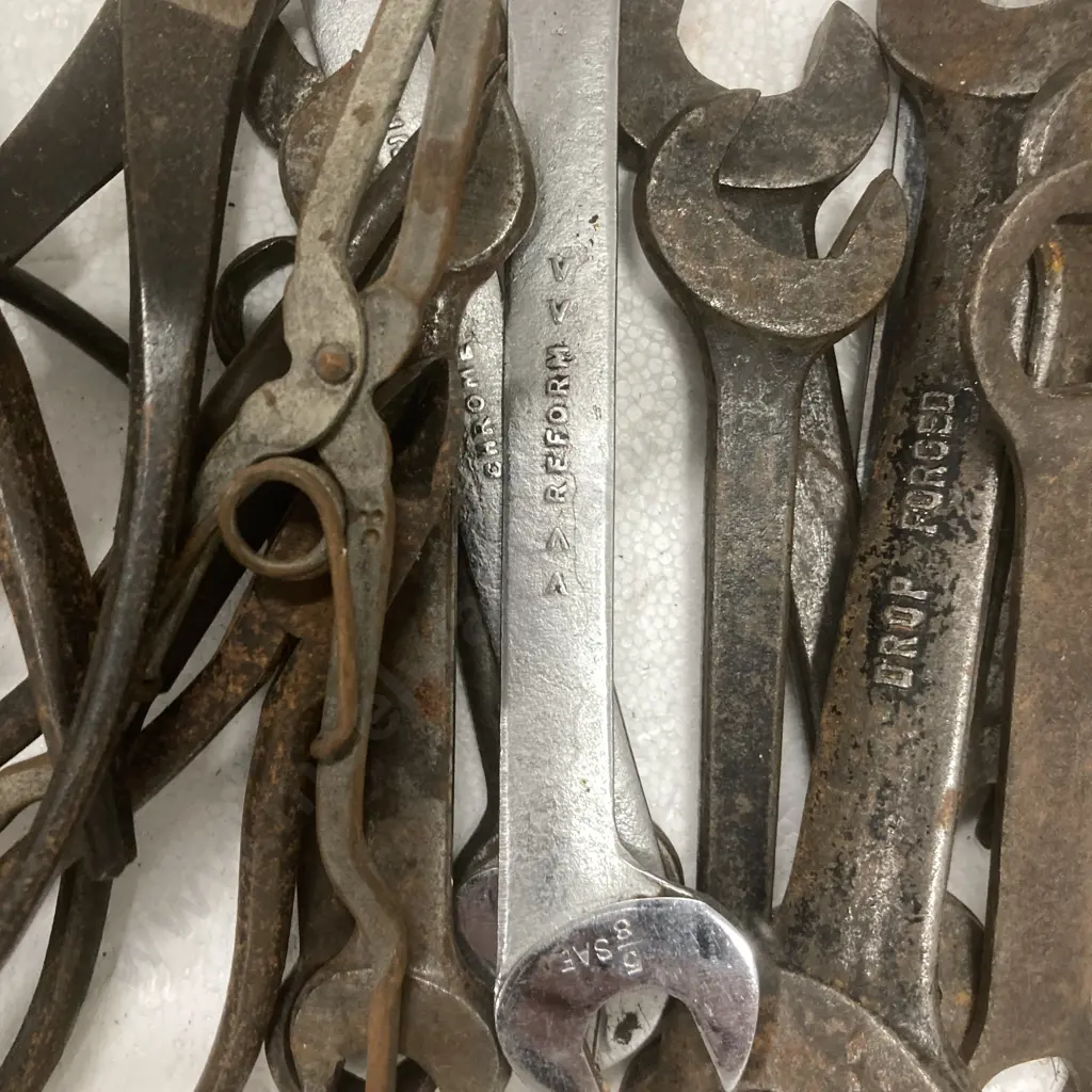 Box Lot Vintage Tools, Reform Spanners, Gordon & Sidchrome Tools Etc Image 1++
