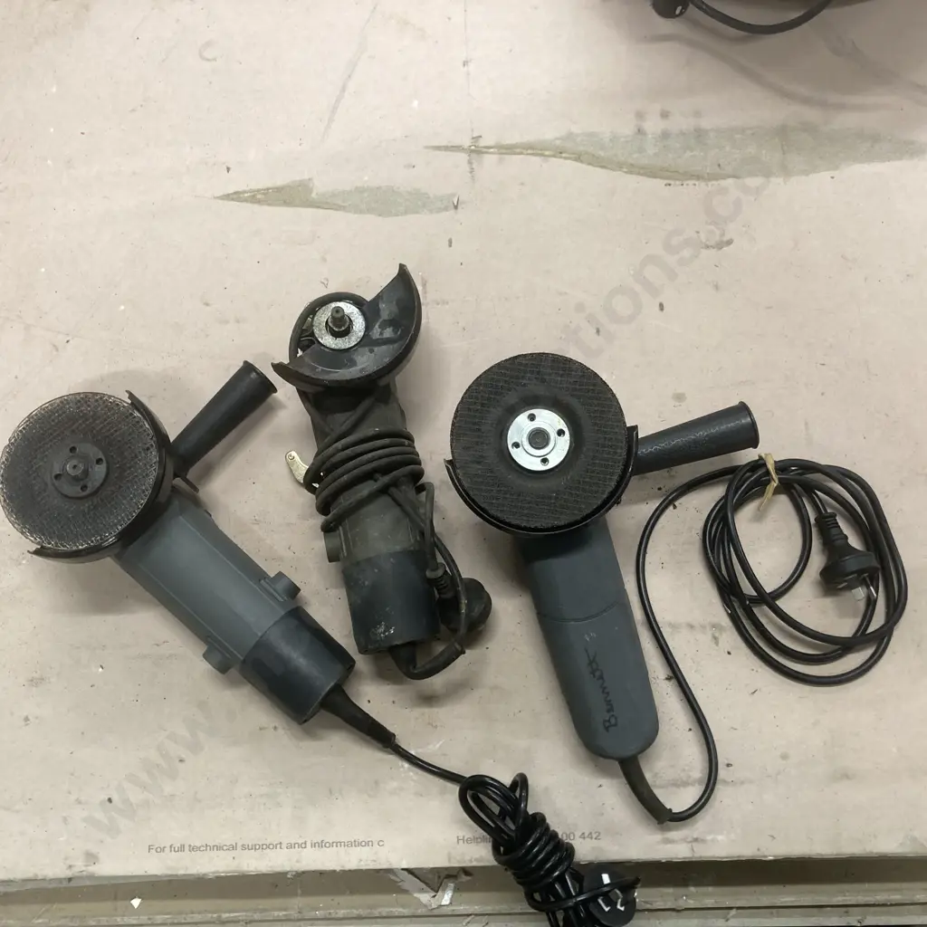 Lot of Three Angle Grinders Image 1++