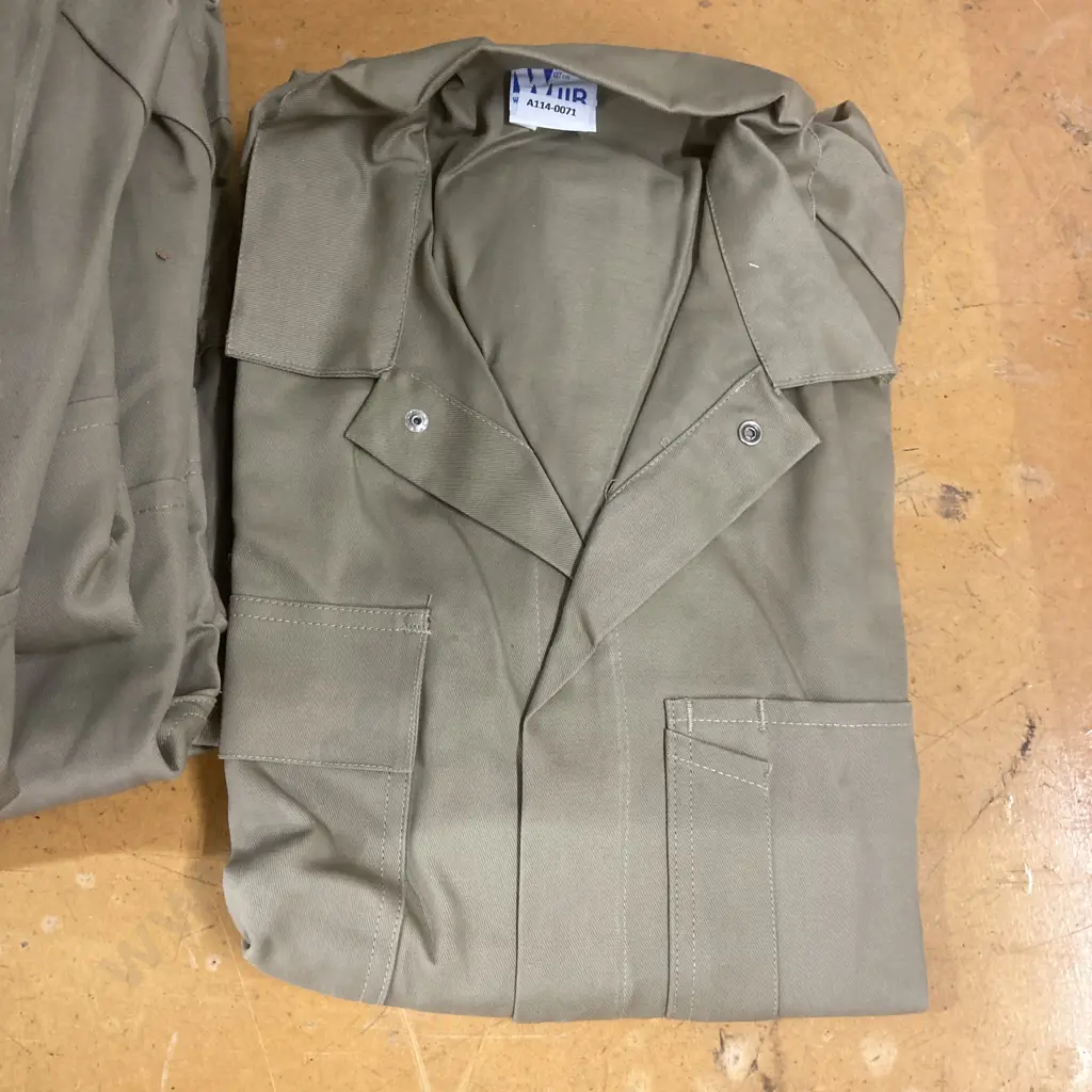 Twelve x Sz11R Workwear (NZ Made) Dome Front Cotton Overalls Image 1++