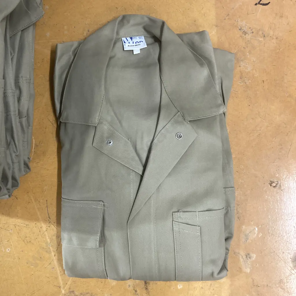 Twelve x Sz9R Workwear (NZ Made) Dome Front Cotton Overalls Image 1++