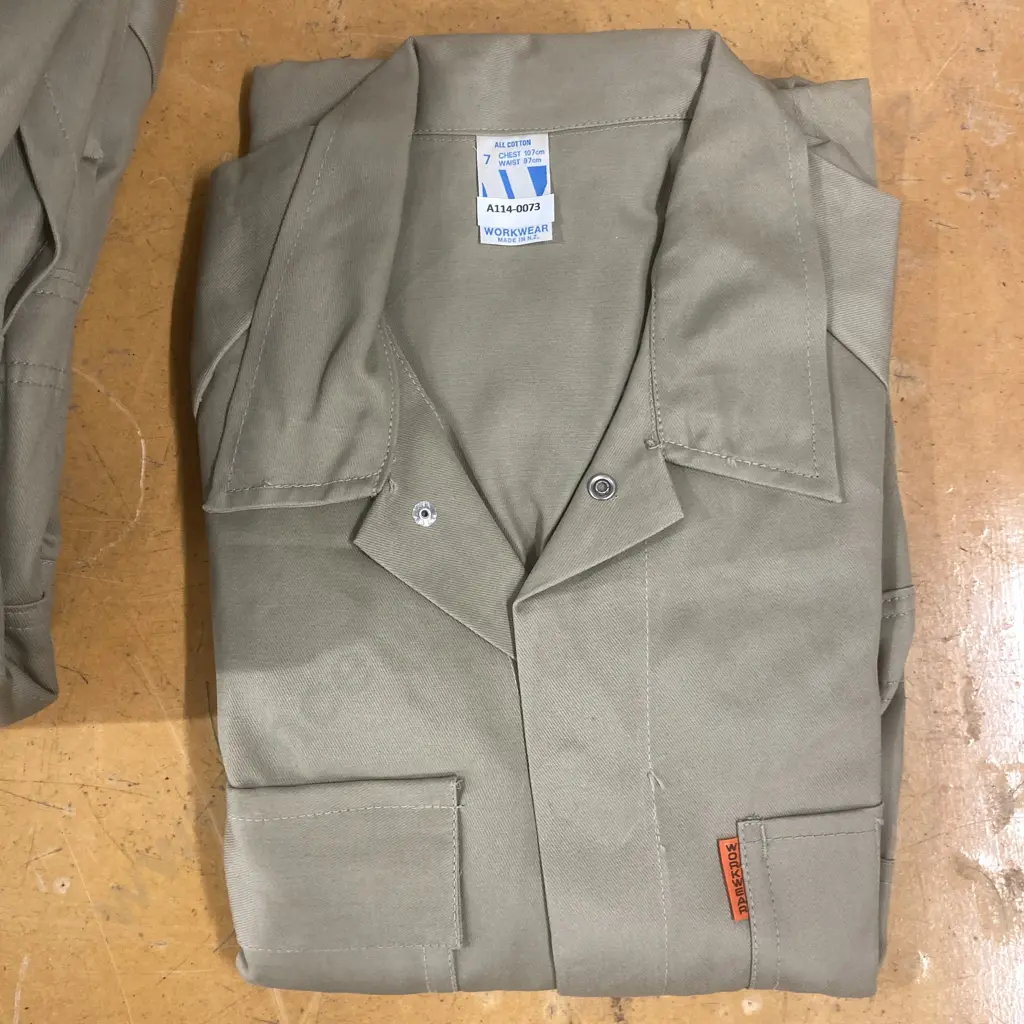 Six x Sz7 Workwear (NZ Made) Dome Front Cotton Overalls Image 1++