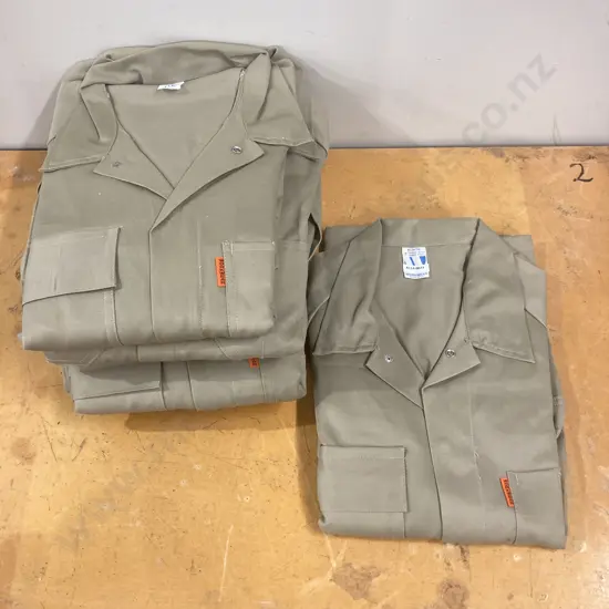Six x Sz7 Workwear (NZ Made) Dome Front Cotton Overalls