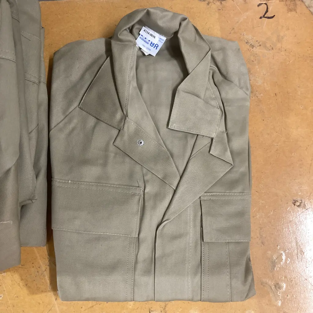 Twelve x Sz8R Workwear (NZ Made) Dome Front Cotton Overalls Image 1++