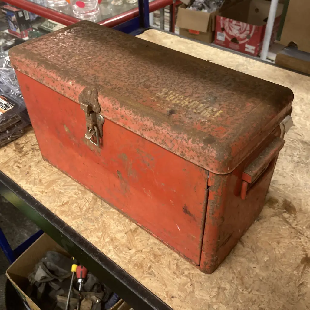 Sidchrome Steel Toolbox, 3 Drawer & Tray, Sockets, Wrenches, Spanners, Crescents, Pipe Wrench, Multi Grips Etc Image 1++