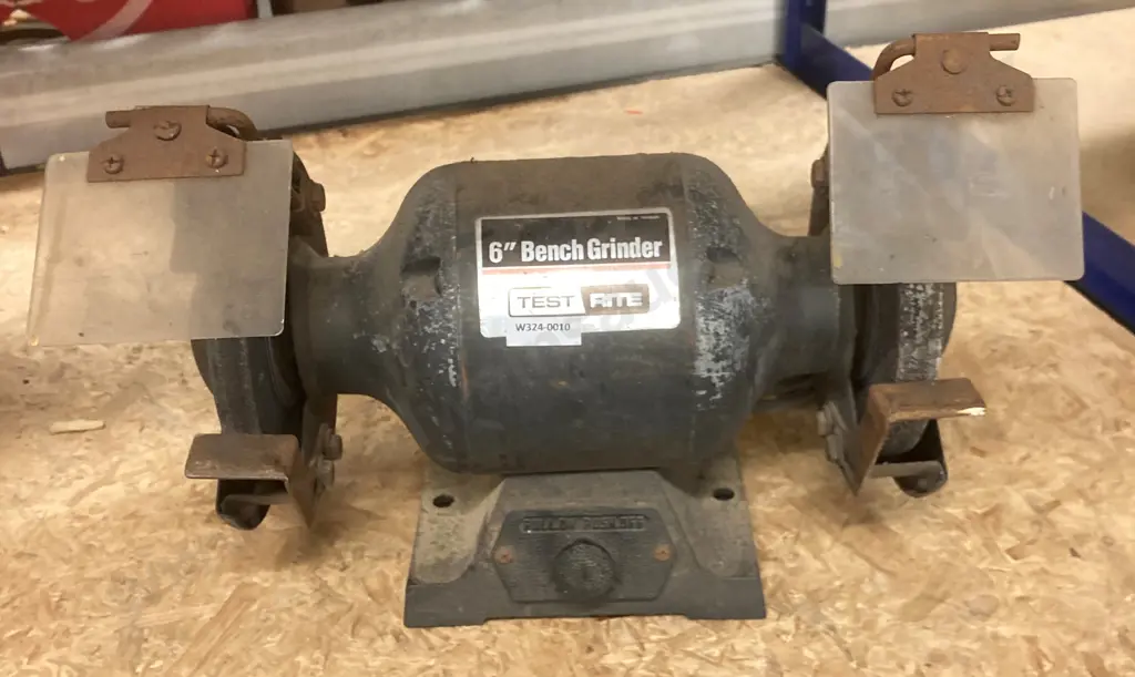 Test Rite 6" Bench Grinder, Model 00268X, 1/2hp, 150mm Image 1++