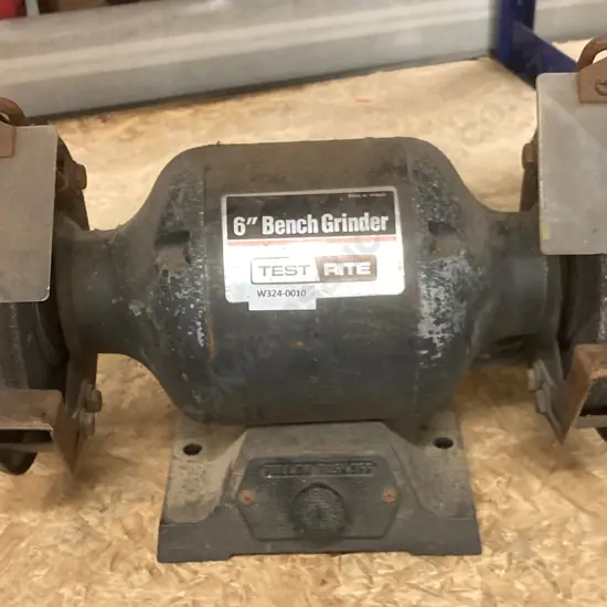 Test Rite 6" Bench Grinder, Model 00268X, 1/2hp, 150mm