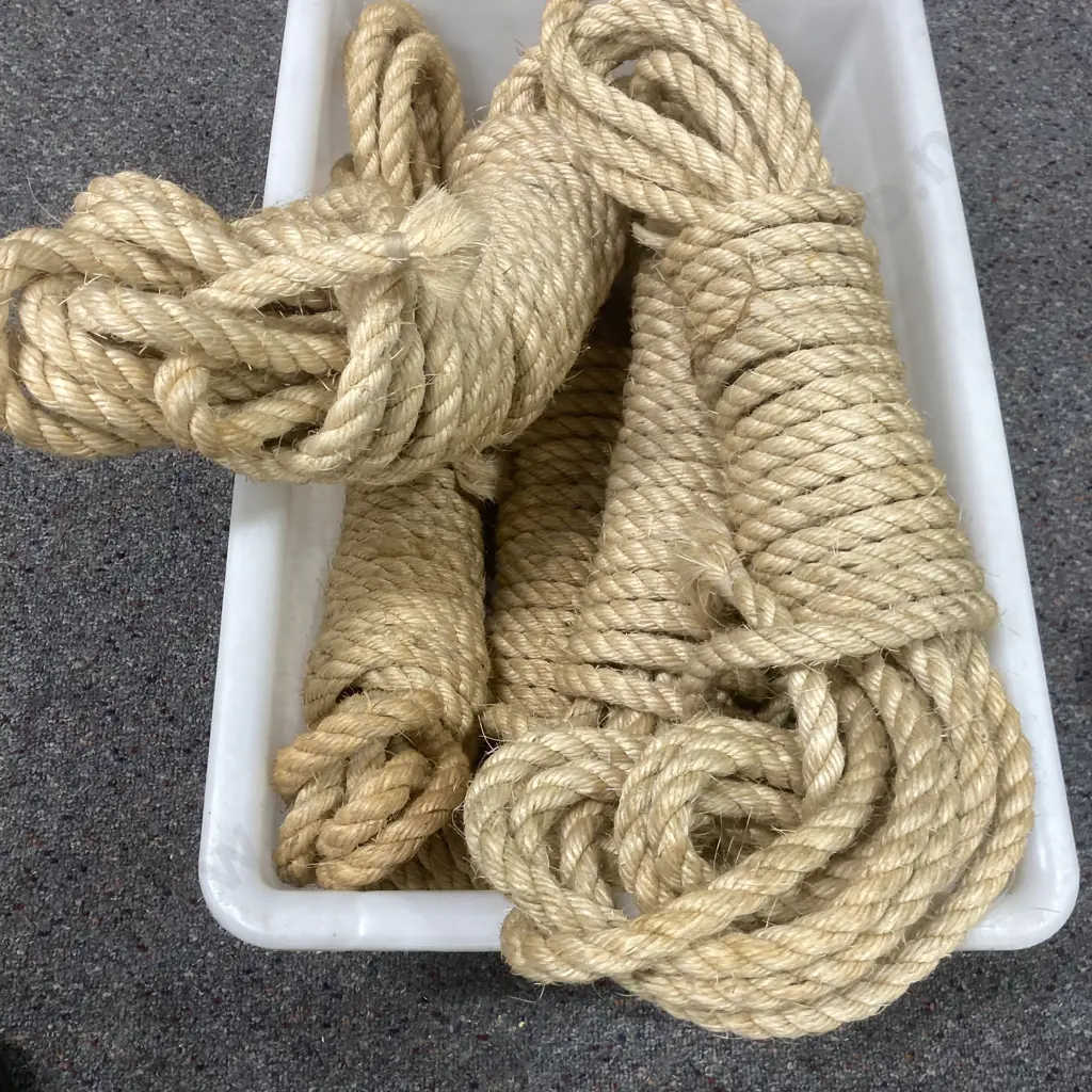 Six Ropes In Heavy Duty Plastic Bin Image 1++