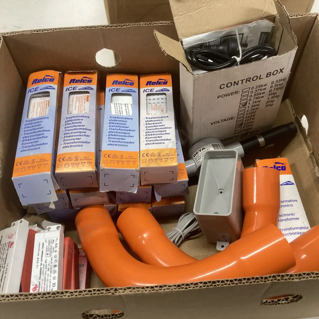Box Lot Relco Ice RN1533 Transformers, Control Box, Junction Box Etc Image 1++