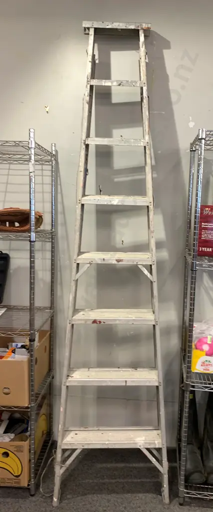 Aluminium Step Ladder, H2.44m, 7 Step Image 1++