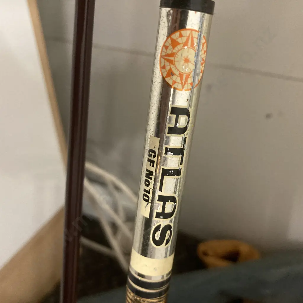 Rare Vintage NZ Made Kilwell-Abu Conolon 2Pce Fly Rod & Atlas GF No10 2Pce Fly Rod (Repaired) Image 1++