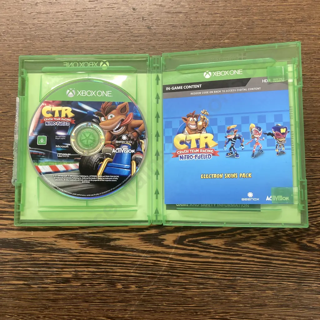 Xbox One Crash Bandicoot CTR Nitro Fuelled (Never Played) Image 1++