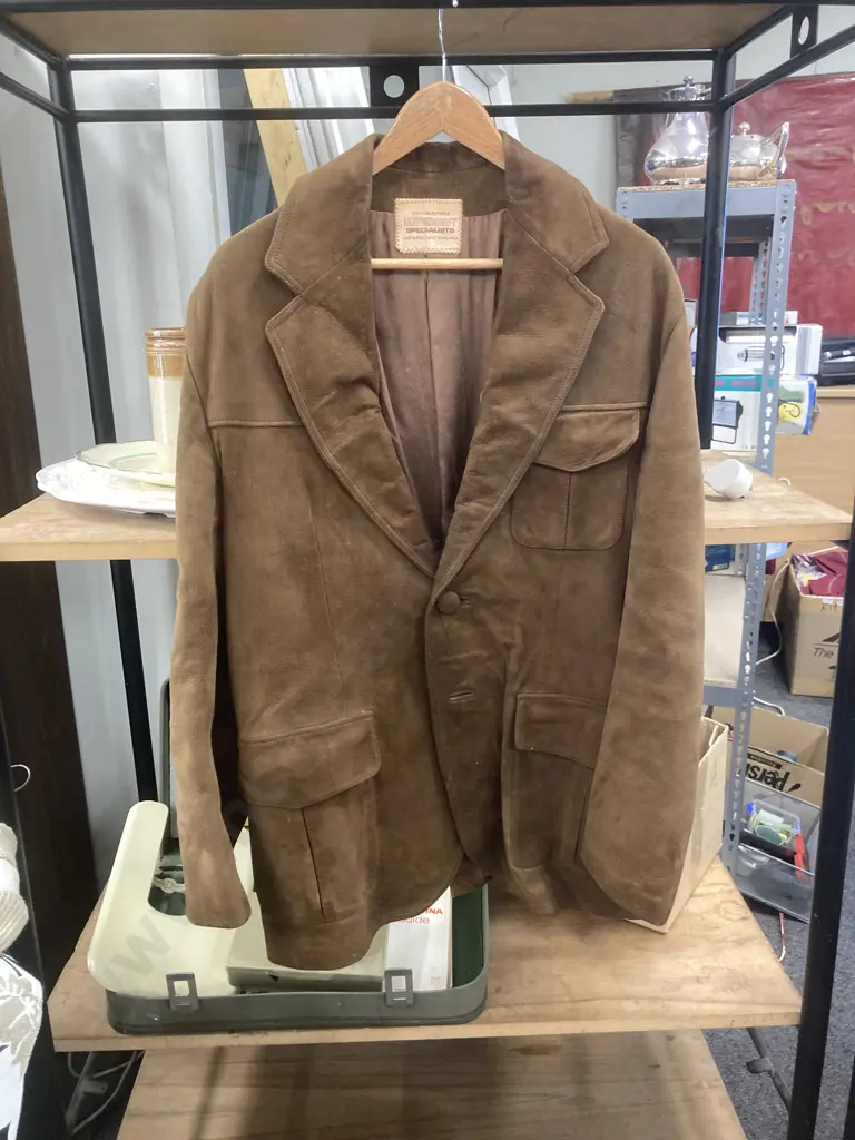 Vintage Leathercraft Specialists Hamilton, NZ Suede Jacket, Brown Image 1++