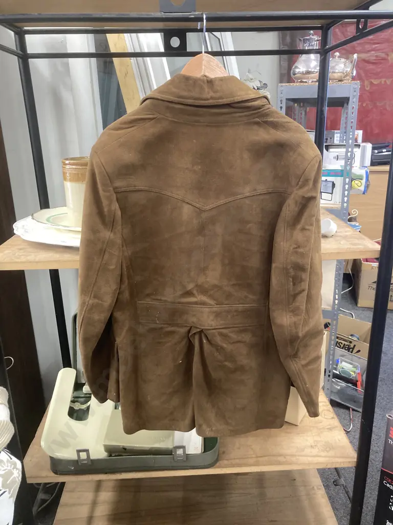 Vintage Leathercraft Specialists Hamilton, NZ Suede Jacket, Brown Image 1++