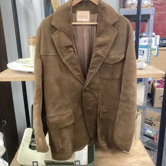 Vintage Leathercraft Specialists Hamilton, NZ Suede Jacket, Brown