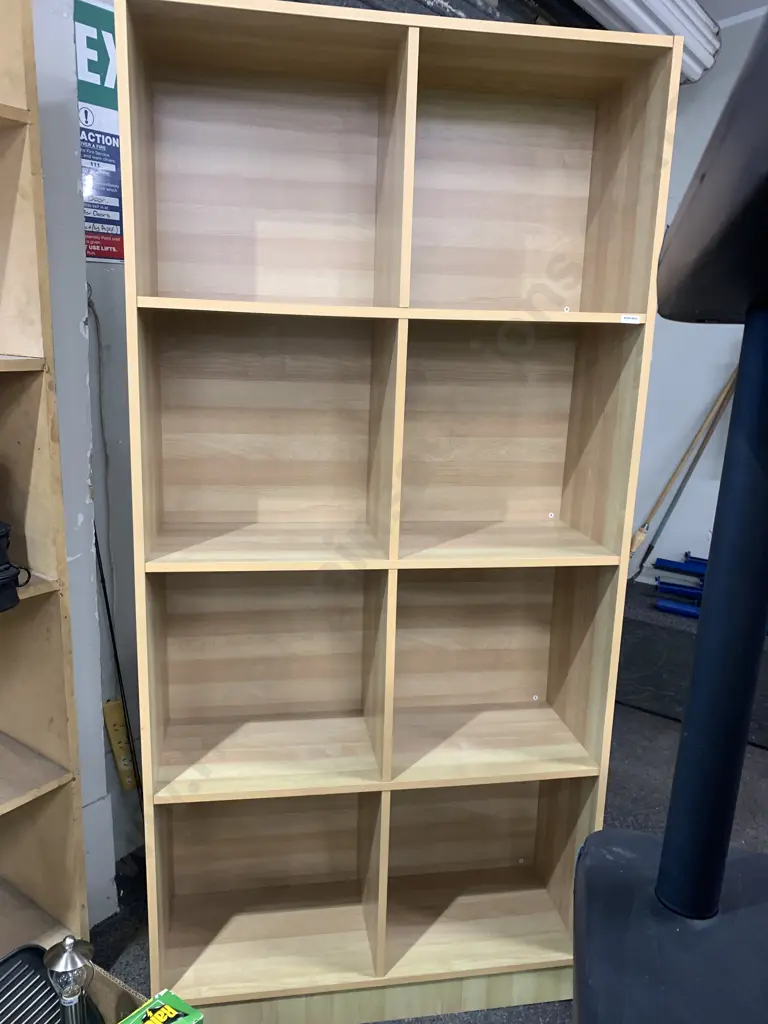 Rimu Effect 8 Cubicle Storage Unit, H173 W83 D30cm Image 1++