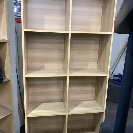 Rimu Effect 8 Cubicle Storage Unit, H173 W83 D30cm