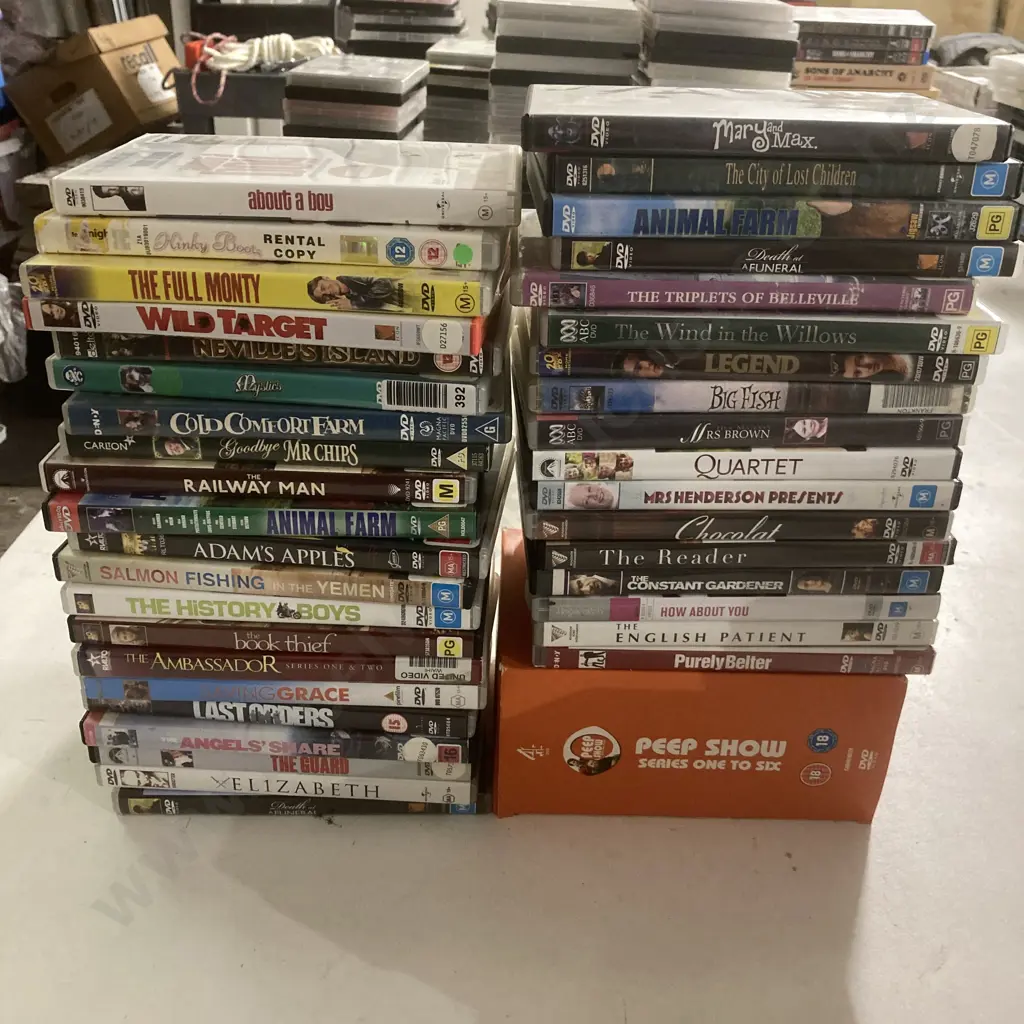 Lot of 39 DVDs, Peep Show, Wild Target, The Guard, Mystics Etc Image 1++