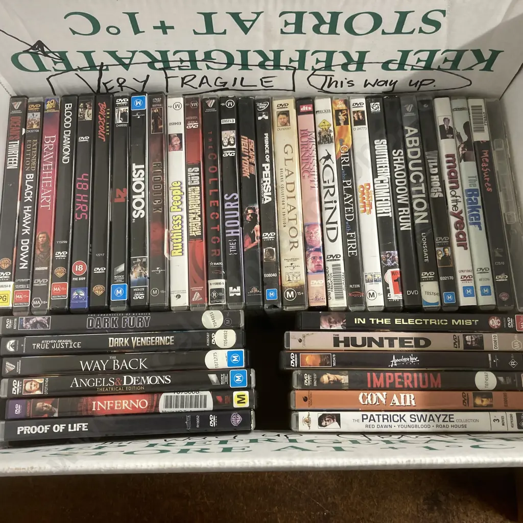 Box Lot of 40 Assorted DVD's Image 1++
