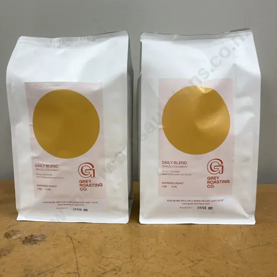 Grey Roasting Co. Daily Blend Espresso Roast Coffee Beans, 2 Packets