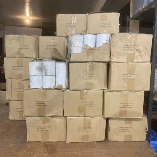 Thermal Printing Paper Roll 80 x 80mm, 28 x Boxes of 24, 1 x Box of 22