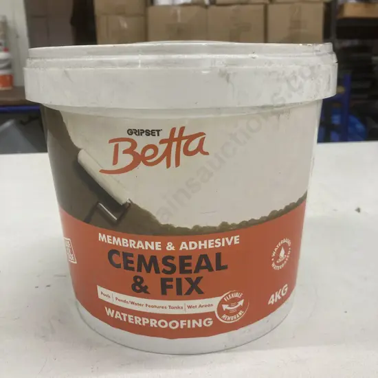 Gripset Betta Cemseal & Fix 1 x 4 Litre Waterproofing