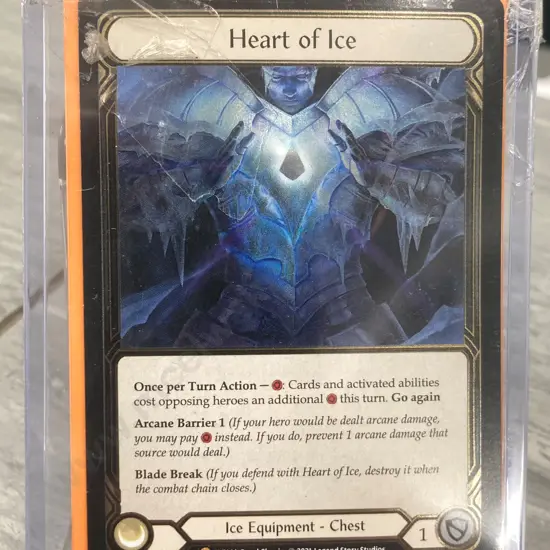 Heart of Ice (Cold Foil) : ELE144 TALES OF ARIA (1st Edition) - Flesh and Blood Single Card