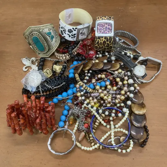 Lot of Costume Jewellery & Vintage Watches