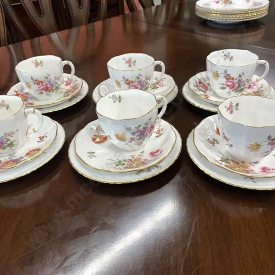 Royal Crown Derby 'Derby Posies' Trios x6
