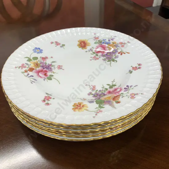 Royal Crown Derby Dinner Plates x6 Diam26.5cm